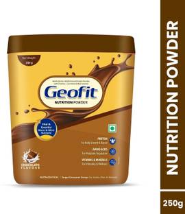 GEOFIT Nutrition Powder Chocolate Flavour | High-Calorie Protein Powder Protein Blends