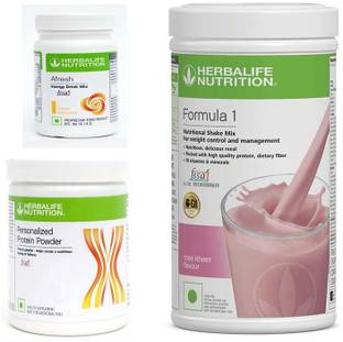 HERBALIFE Formula 1 Rose kheer and protein powder 200 and afresh Lemon. Plant-Based Protein