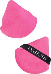 Cossess triangle puff pack of 2 Soft Powder Sponge Foundation Powder Sponge with Strap