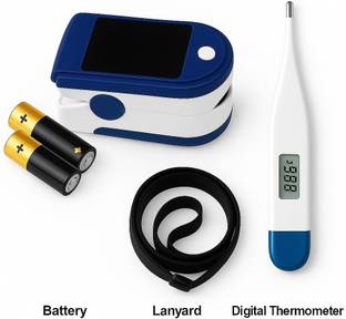 Aman Med PULSE OXIMETER WITH DIGITAL THERMOMETER HEALTH CARE APPLIANCE COMBO Pulse Oximeter