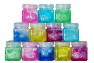 Crystal zone 4 pcs square shape cloud slime for kids Multicolor Putty Toy