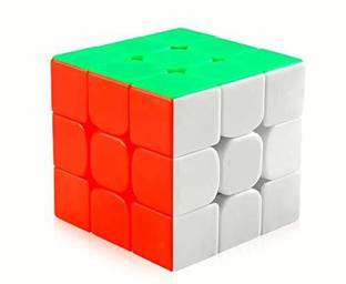 ADI Traderss High speed 3 x 3 x 3 Sticker less Rubik Cube Toy - Multicolour 3 Years +, L 5.5 x B 5.5 x H 5.5 cm, Create colour & shape recognition in your child