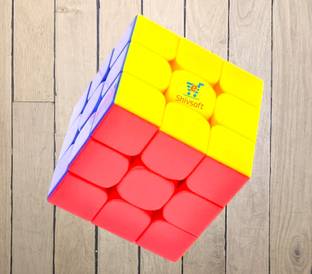 Shivsoft Speed Cube 3x3 High Speed Smooth Mooving Cube -11000