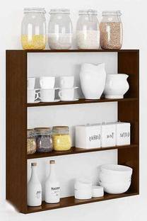 ShaizRArt wooden cave Wooden Kitchen Shelf Racks Wall Shelf Rack For Kitchen Storage MDF (Medium Density Fiber) Wall Shelf