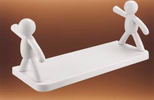 SJK Self Adhesive Multi-Purpose Wall Hanging Humanoid floating Shelf 2146 Plastic Wall Shelf