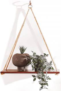 LASERGIFTS Wooden Wall Shelf