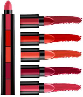 NYN HUDA Insta Beauty Creamy Matte 5 in 1 Lipsticks