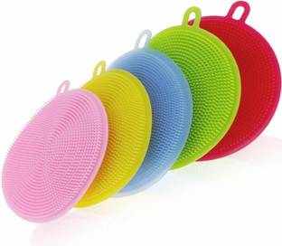 VRT Cleaning Supplies Sponges Silicone Scrubber for Kitchen Non Stick Dishwashing & Baby Care Sponge Brush Household Health Tool Scrub Pad
