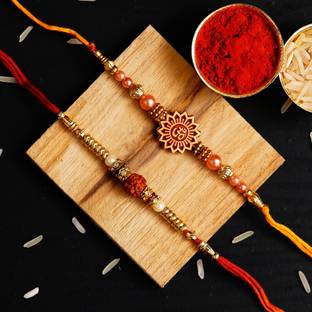 Anil Rakhi Rudraksh D1051 Assorted Rakhi  Set