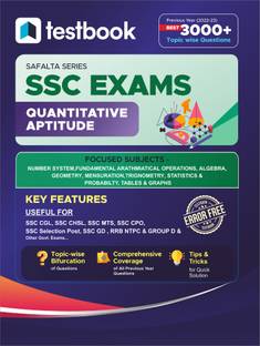 SSC: Quantitative Aptitude | Best 3000+ Topic Wise Previous Year Questions (2022-23)  - Useful for SSC CGL, SSC CHSL, SSC MTS, SSC CPO, SSC Selection Post, SSC GD, RRB NTPC, Group D and other Govt. exam