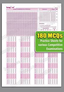 OMR Sheets For Practice, 180 MCQ - 105 Sheets