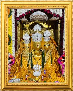 NDFRAME baglamukhi mata Photo Frame Laminated 9.5x11.5inches Religious Frame Religious Frame