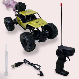 mayank & company Mist Smoke Effect 2 Wheel Monster Truck Rock Crawler Climbing RC Toy