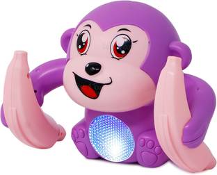 Xcillince Toys Dancing Rolling Monkey Musical Toy For Kids(Multicolour)_A24