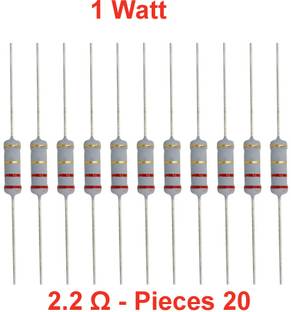 ELPH 20 pieces of 2.2 Ohm_1WATT Resistance Fixed Resistor