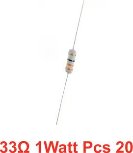 ELPH 20 pieces of 33Ω_1WATT Resistance Fixed Resistor