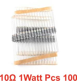 ELPH 100 pieces of 10Ω_1WATT Resistance Fixed Resistor