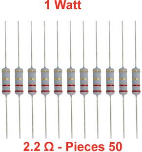 ELPH 50 pieces of 2.2 Ohm_1WATT Resistance Fixed Resistor