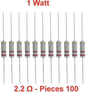 ELPH 100 pieces of 2.2 Ohm_1WATT Resistance Fixed Resistor