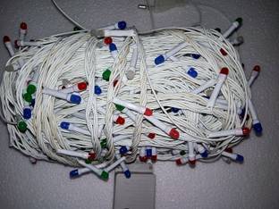 GLOWTRONIX 350 LEDs 50.8 m Multicolor Color Changing, Flickering, Steady String Rice Lights