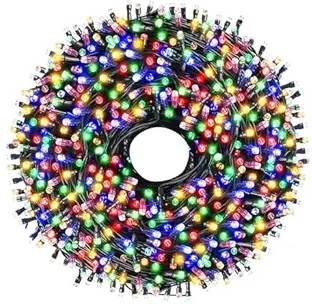 SV GLOBAL 42 LEDs 15 m Multicolor Color Changing, Flickering, Steady Bell Rice Lights
