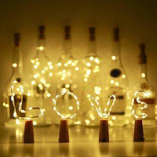 COMBO 4 quantity bottle cork led string lights 2 meter 20 led warm white 20 LEDs 1.98 m White Steady Bottle Rice Lights