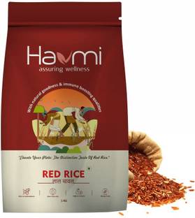 Havmi Khasi Red Rice - Unpolished, Nutritionally Superior Variety Red Matta Rice (Full Grain)