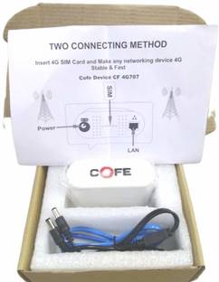 COFE CF-4G 707WF SIM Based Router 4G & 5G Sim Support Wi-fi Router 4G Router 2.4 GHz 300 Mbps Wifi Spe...