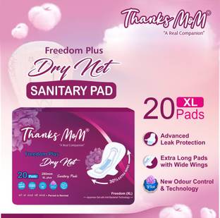 Thanks mom Freedom plus dry soft extra-large 280mm combo of 20X2 ) 40 pads counts Sanitary Pad