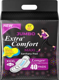 जंबो एक्स्ट्रा कम्फर्ट जंबो एक्स्ट्रा कम्फर्ट XXL40pc 1 (40 PC) का पैक सैनिटरी पैड