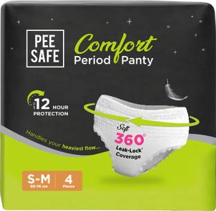 Pee Safe Disposable Period Panties for Women Leak Proof |S-M| 360° Protection Sanitary Pad