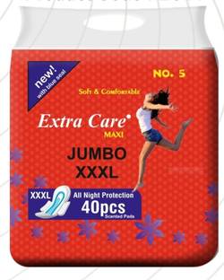 Extra Care Sanitary Pads Red Maxi for Women 40 Sanitary Pad Sanitary Pad