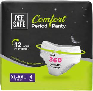 Pee Safe Period Panty for Women Disposable (XL-XXL) Super Absorbent 360 Degree Protection Sanitary Pad