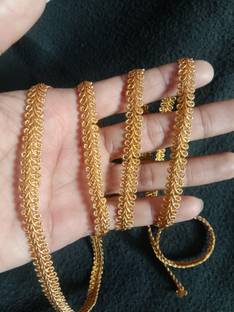 PACHRANGI FASHION FAB BAZAAR ,PACHRANGI .FASHION FAB BAZAAR makhi gold lace 1cm 9meter Lace Saree Falls