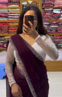 MN VENTURE Embellished Bollywood Georgette Saree