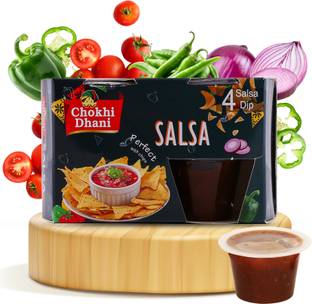Chokhi Dhani Salsa Dip Spread Dips Spreads Cream Cheese Nachos Sauce Chips Chunky Dip 80 g Dip