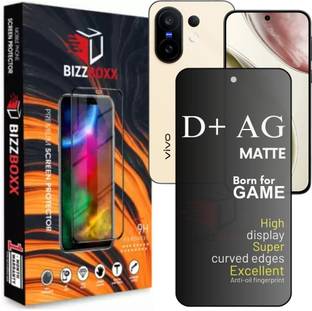 BizzBoxx Tempered Glass Guard for Vivo X200 FE 5G, Vivo X200 FE, Vivo X200 FE D+ AG Matte, With Camera Cut, 6.31 inch With Installation Kit (Pack of 1)