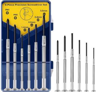 Zokio 6Pcs Multipurpose Mini Screwdriver Tool Kit with 6 Different Size, Precision Screwdriver Set