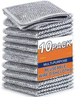 SARVASHVATRENDS Scrub Pads, Dishwashing Clothes, Non-Scratch Wire Dishcloth for Washing Dishes Scrub Pad, Stainless Steel Scrub