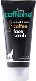 mCaffeine Face Scrub for D Tan, Helps in Skin Brightening and Remove Blackheads, Dark Spot Scrub