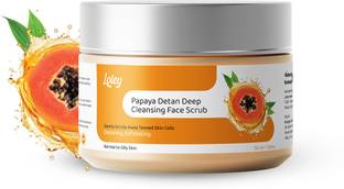 Loley Deep Cleansing Face Scrub|Papaya Extract And Glycolic Acid Scrub