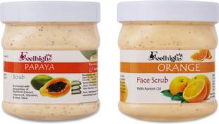 feelhigh Papaya scrub & Orange Scrub with apricot oil -Skin care products Scrub