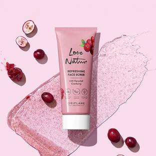 Oriflame Love Nature Refreshing Face Scrub with Upcycled Cranberry Scrub