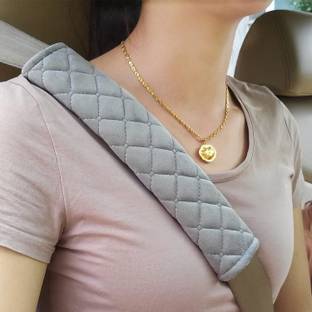 VDNSI CAR SEAT BELT COVER 2 PCS GREY Shoulder Strap Cover for Adults CAR SEATBELT Seat Belt Cover