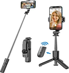 Sharp beak ® Long Selfie Stick Tripod,100cm Selfie Stick with Upgrated Tripod Stand Custom Bluetooth Remote Aluminum Selfie Tripod Stand for Mobile Phone Vlogging YouTube Photograph Bluetooth Selfie Stick