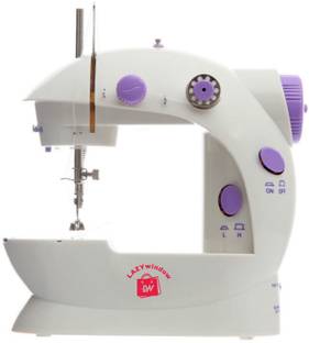 LAZYwindow Mini Sewing Machine with Dual Thread and Two Speeds, Beginners Electric Sewing Machine 30 b...