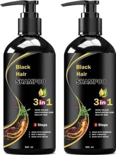 Lorant 3 in 1 Black Hair Shampoo pack of 2