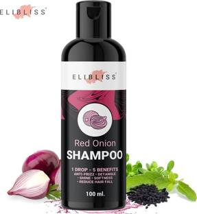 ELIBLISS Red Onion Hair Shampoo, With 27 Hair Boosters Controls Anti Hair Fall & Dandruff Free Hair Growth Men & Women (100 ml)