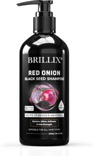 BRILLIX RED ONION BLACK SEED SHAMPOO - for Hair Fall Control