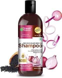 Dravida Organics Red Onion Shampoo for Helps in Hair Growth, Treat Dandruff & Reduce Hair Fall
